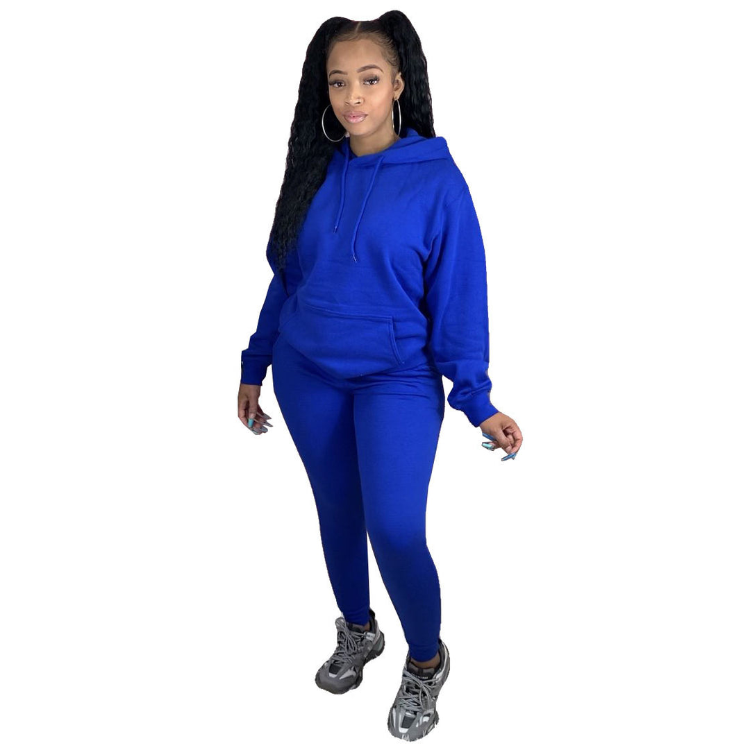 Women's nan Cozy loungewear set with oversized hoodie, kangaroo pocket and slim high waist jogging pants Mune Fashion