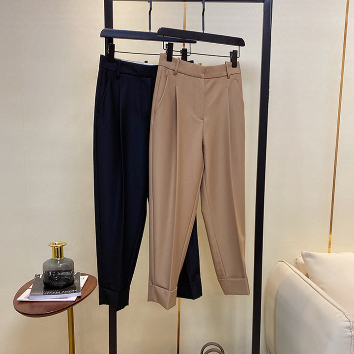 Ladies Elegant and high-waisted trouser with wide leg Drune