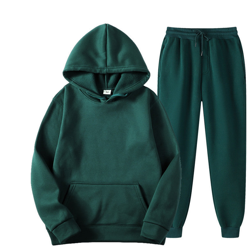 Unisex nan comfortable hoodie jogging suit set with kangaroo pocket, elastic drawstring waistband and ribbed cuffs Mune Fashion
