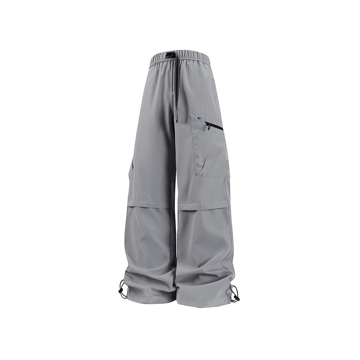 Damen Weite Utility-Cargohose mit verstellbarem Beinabschluss und Multifachtaschen Mune Fashion