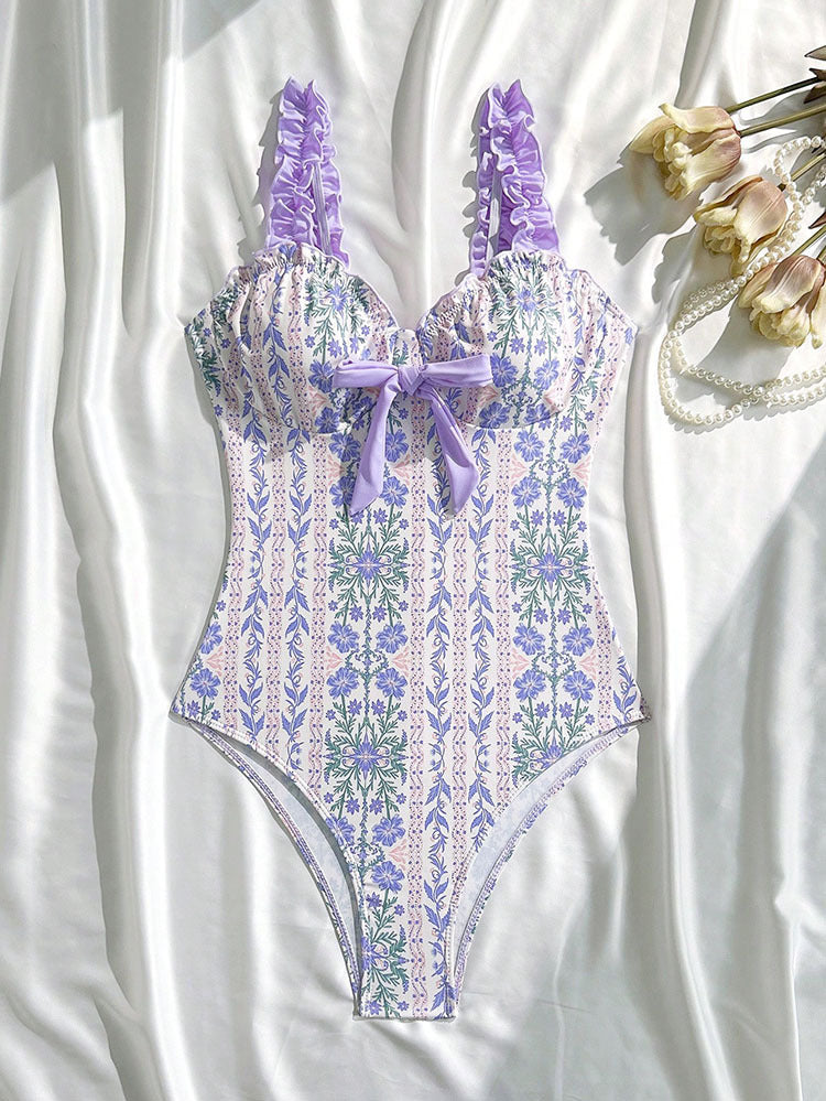 Women Elegant One-Piece with Playful Ruffles Mune Fashion