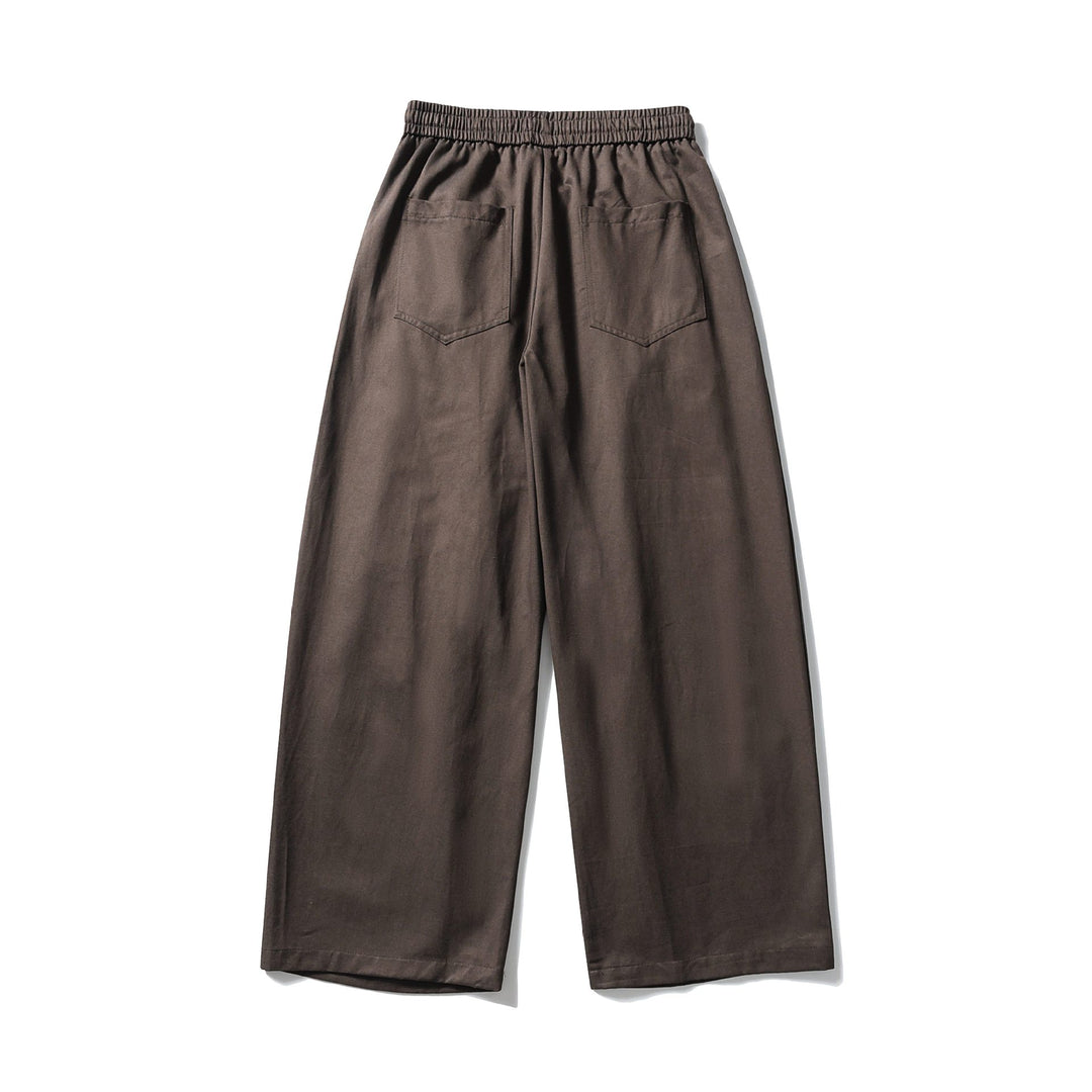 Women's Wide Culotte Pants with High Elastic Waistband and Drawstring Mune Fashion