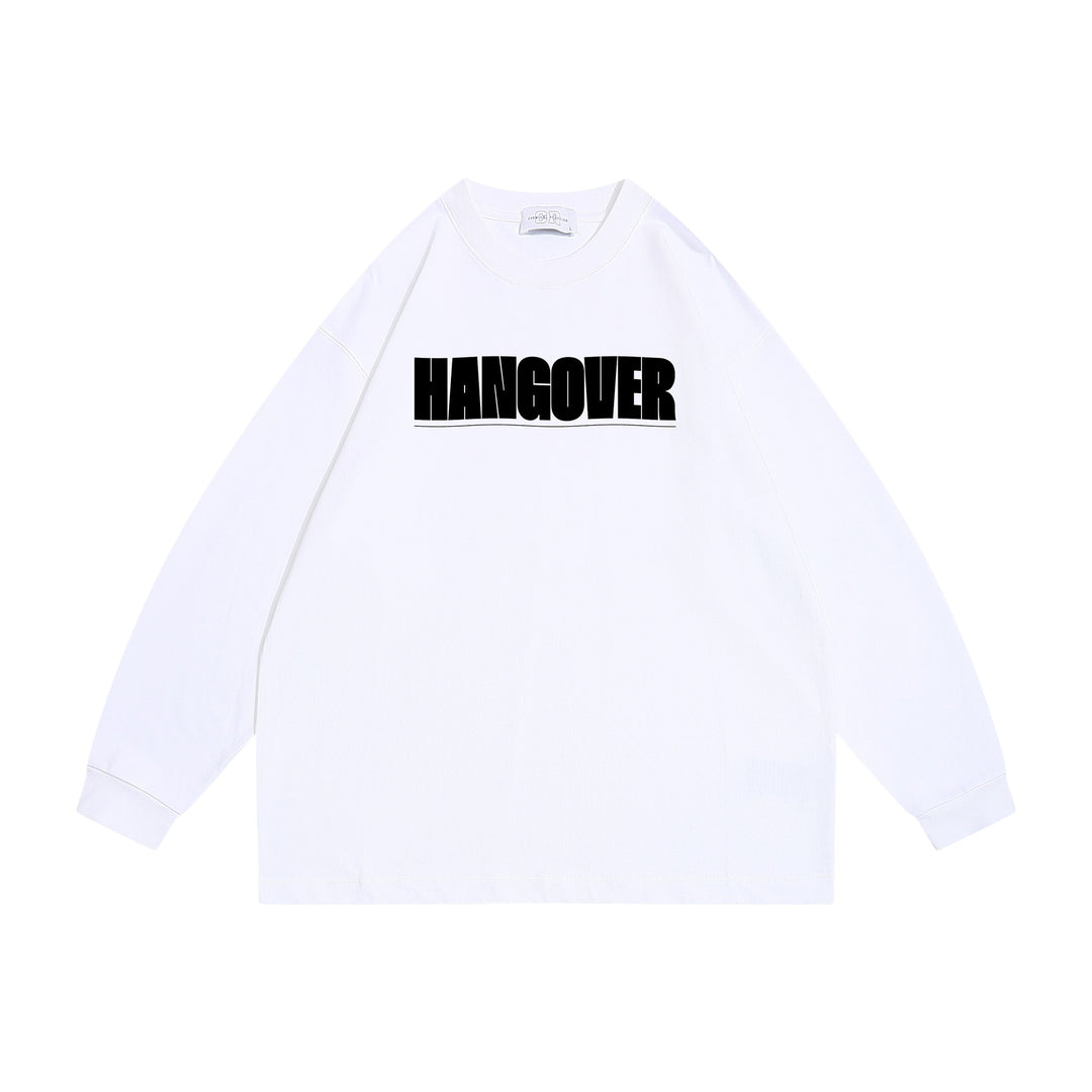 Unisex Oversize sweatshirt with distinctive typo print, ribbed round neck and extended sleeves Mune Fashion
