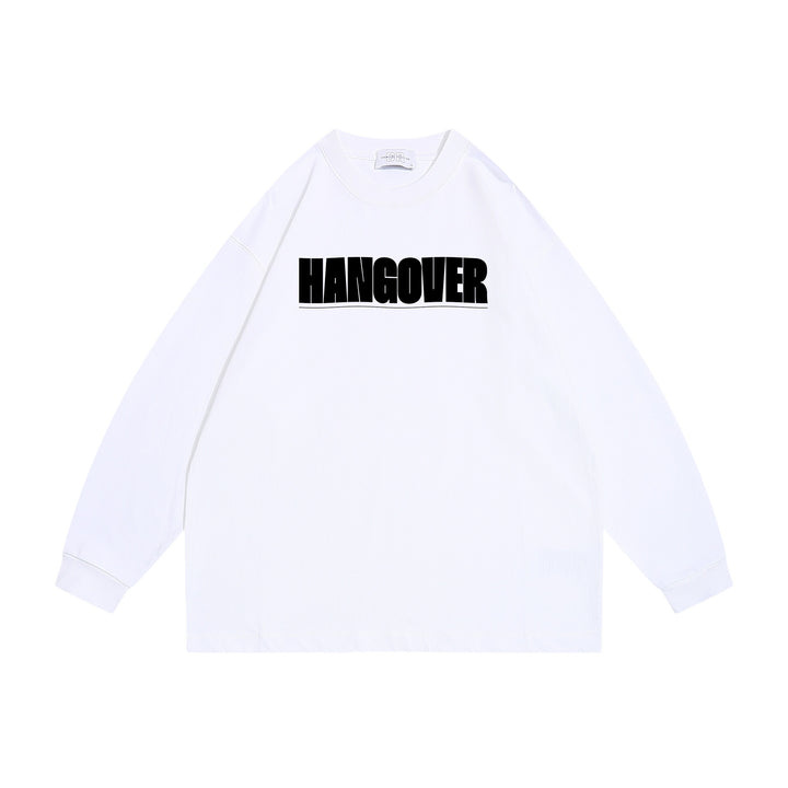 Unisex Oversize sweatshirt with distinctive typo print, ribbed round neck and extended sleeves Mune Fashion