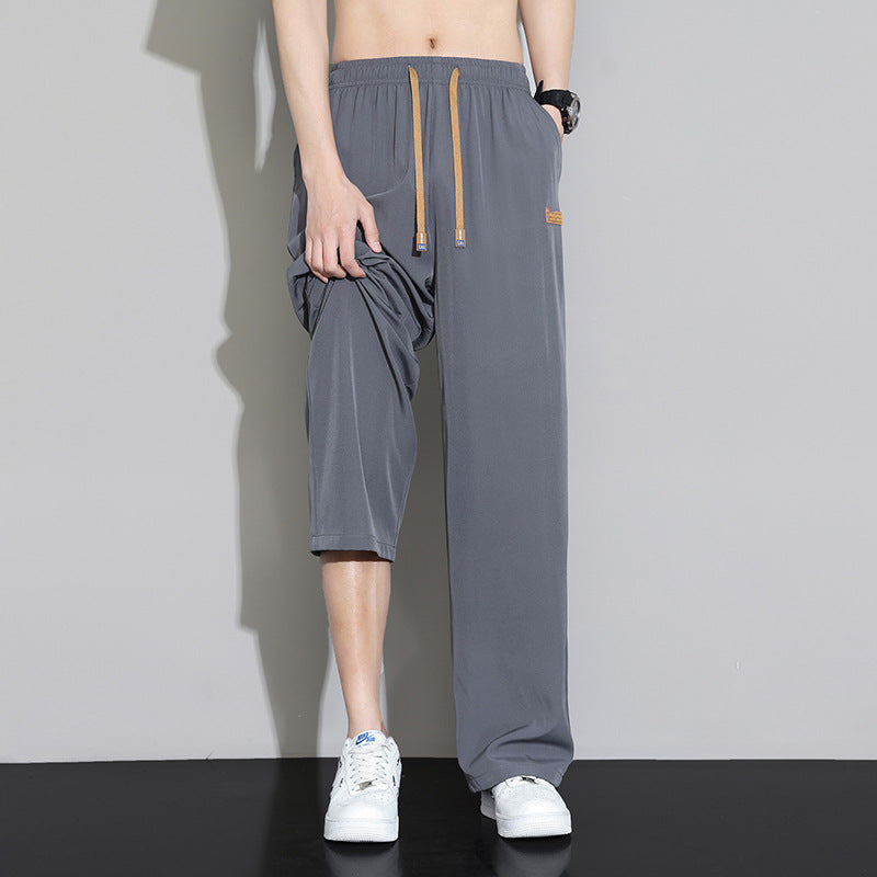 Men's sporty casual pants with innovative design