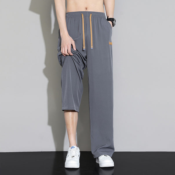 Men's sporty casual pants with innovative design