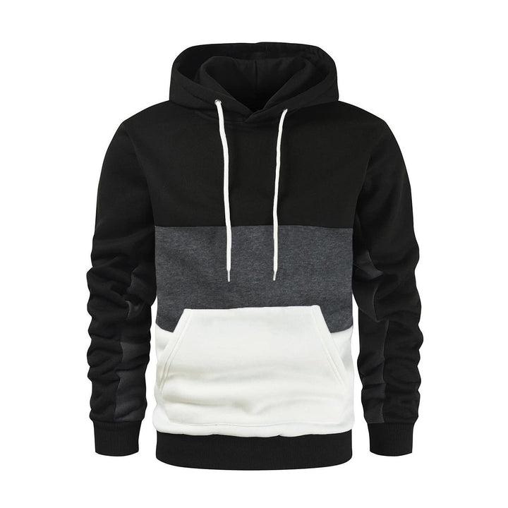 Unisex hooded sweatshirt with drawstring, kangaroo pocket and color block design made of soft fleece Mune Fashion