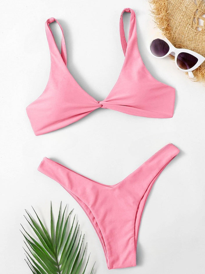 Women's bikini set with stylish knot details Mune Fashion