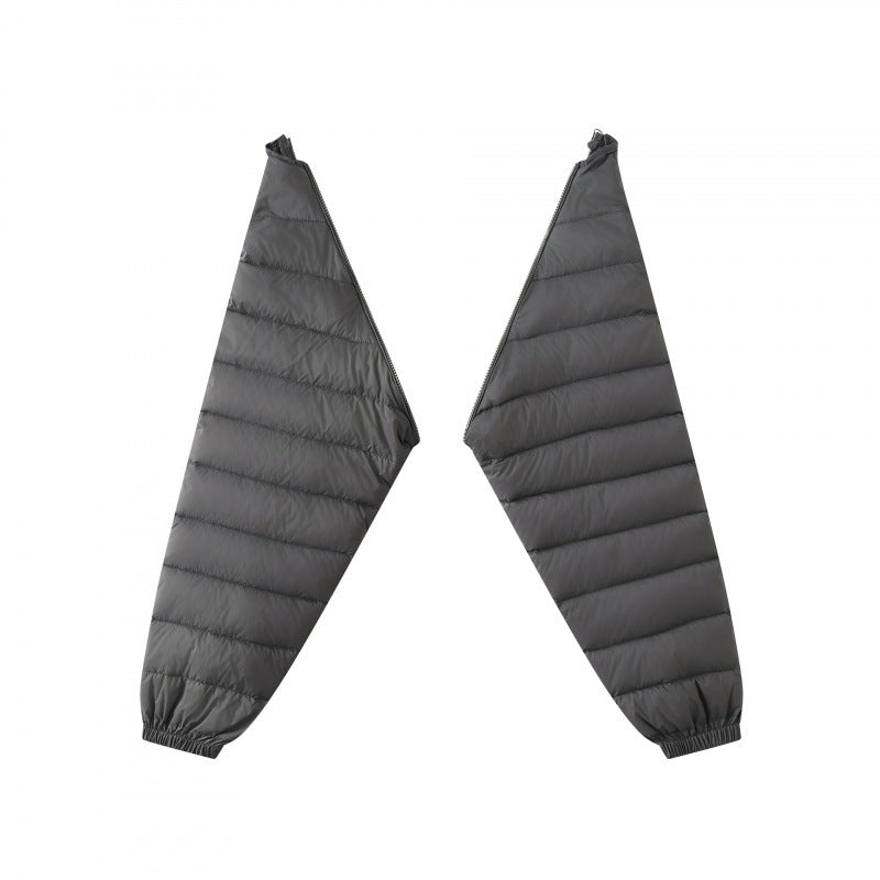 Unisex Lightly Padded Hooded Jacket with Two-Way Zipper and Adjustable Hem Mune Fashion