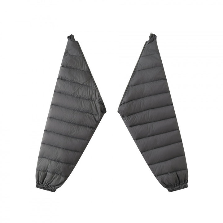 Unisex Lightly Padded Hooded Jacket with Two-Way Zipper and Adjustable Hem Mune Fashion