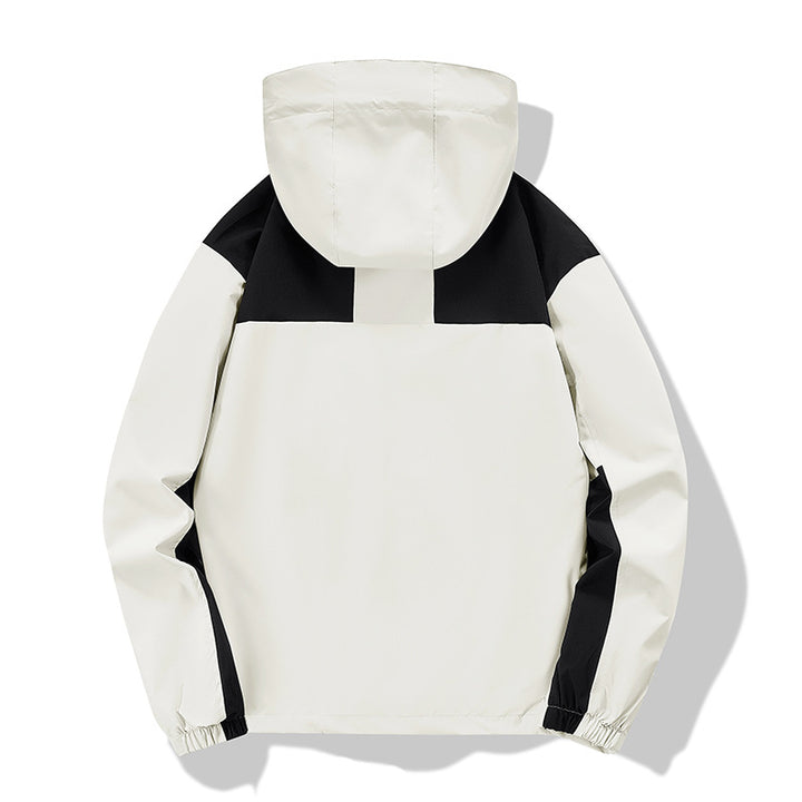 Men's water-repellent softshell jacket with hood, adjustable hem, and multifunction pockets Mune Fashion
