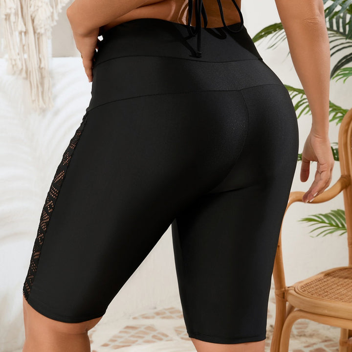 Women's High-Waisted Sports Shorts with Mesh Inserts Mune Fashion