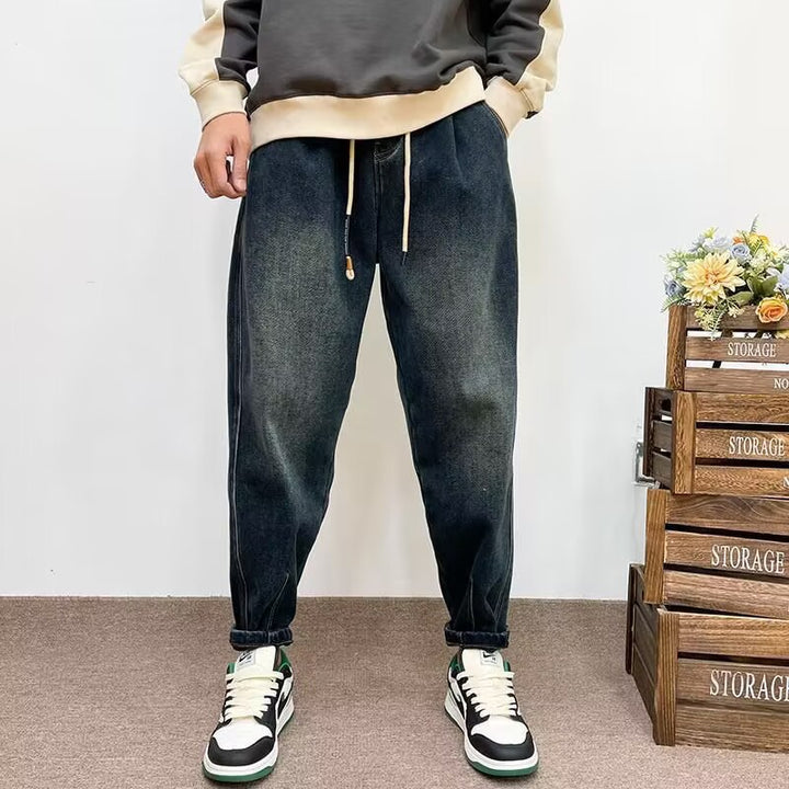 Men's Fashion Ripped Denim Jeans with Unique Patches Mune Fashion
