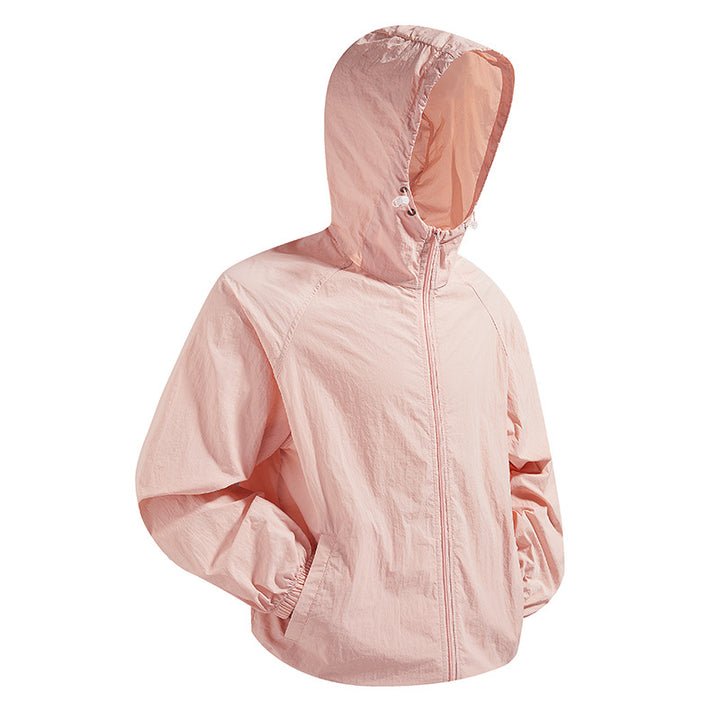 Unisex Lightweight packable hooded windbreaker with water-repellent ripstop shell and adjustable hood Mune Fashion