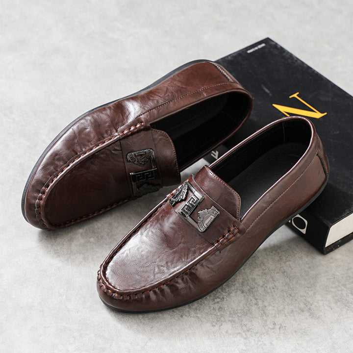 Men's Elegant Moccasins with Noble Details Mune Fashion