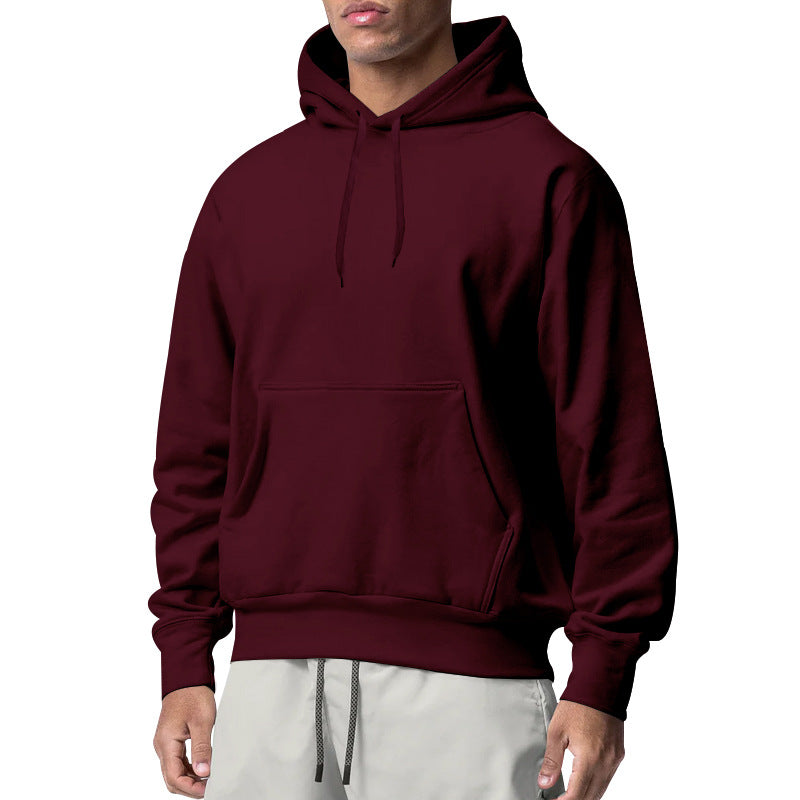 Men's hoodie with kangaroo pocket, relaxed fit and ribbed cuffs Mune Fashion
