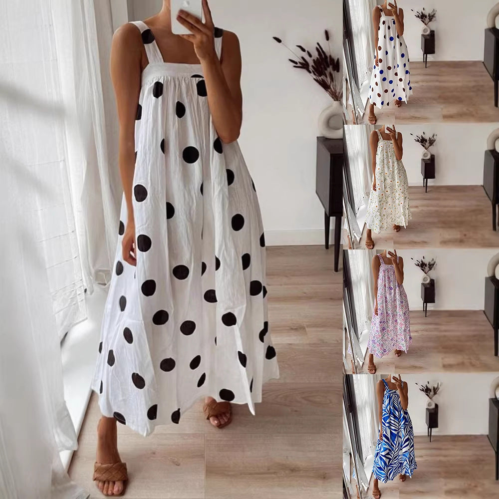 Ladies maxi dress with floral pattern and airy fit Mune Fashion