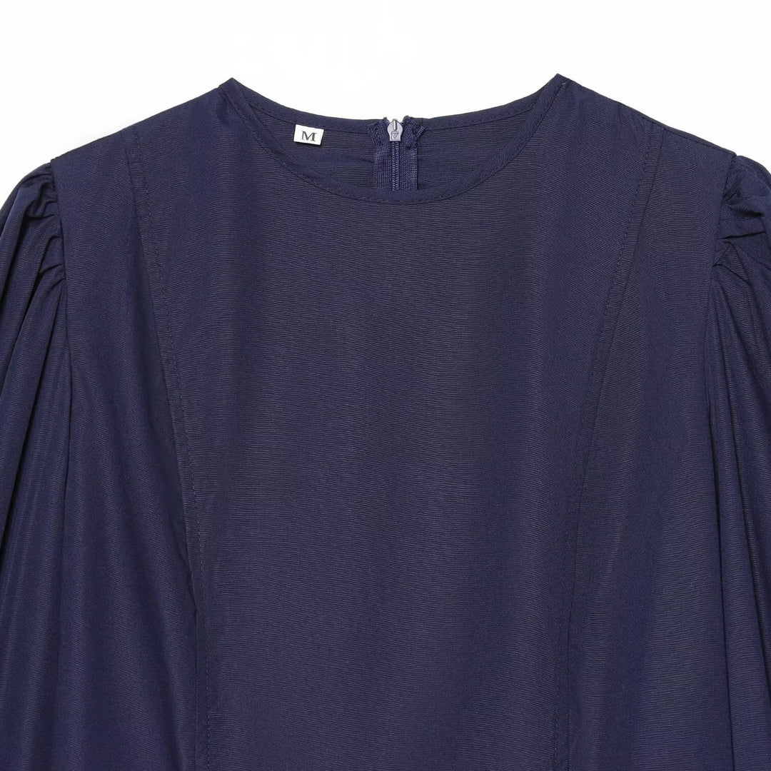 Women's blouse with volume sleeves and lace trim Mune Fashion