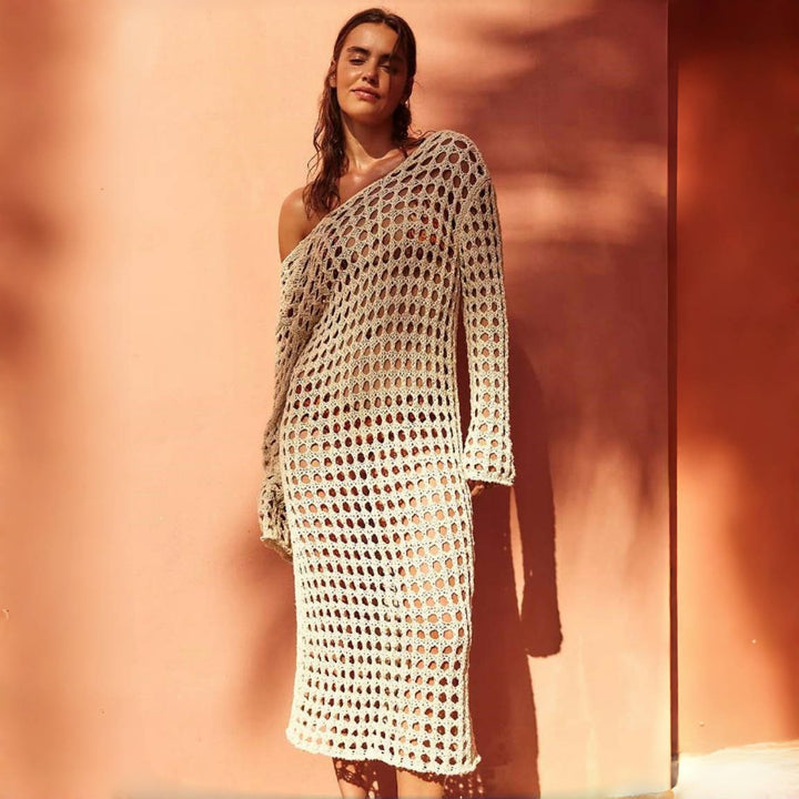 Ladies airy crochet beach cover-up Mune Fashion