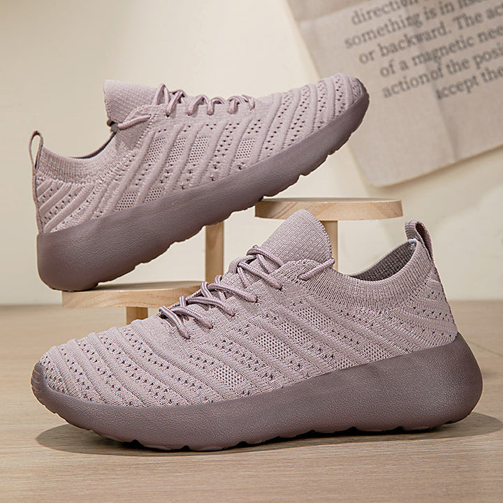 Unisex knitted slip-on sneaker with seamless knit upper, elastic cuff and cushioning lightweight sole Mune Fashion