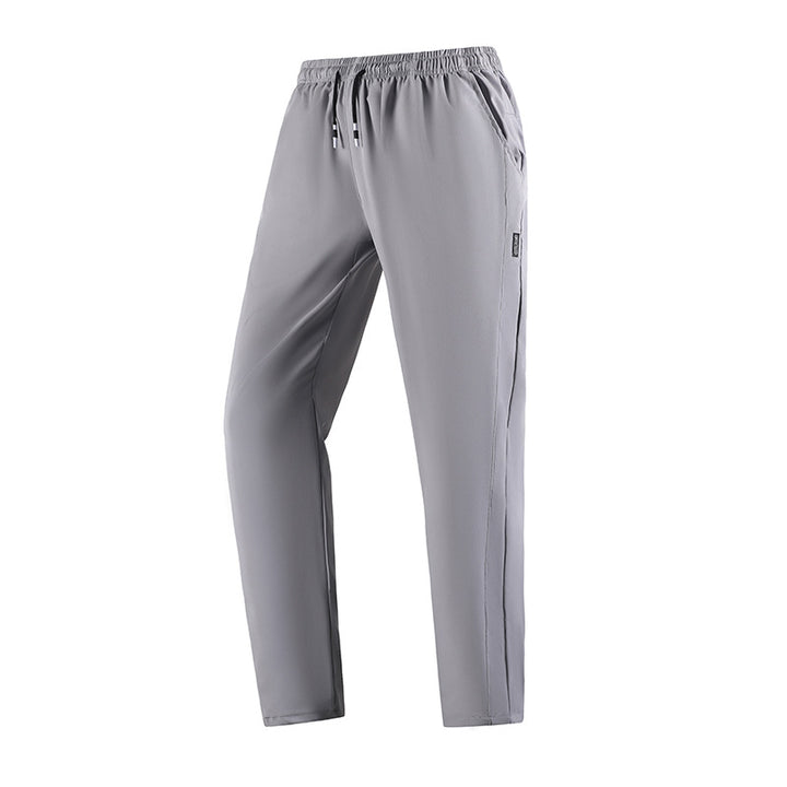 Men's sporty jogging pants with elastic waistband