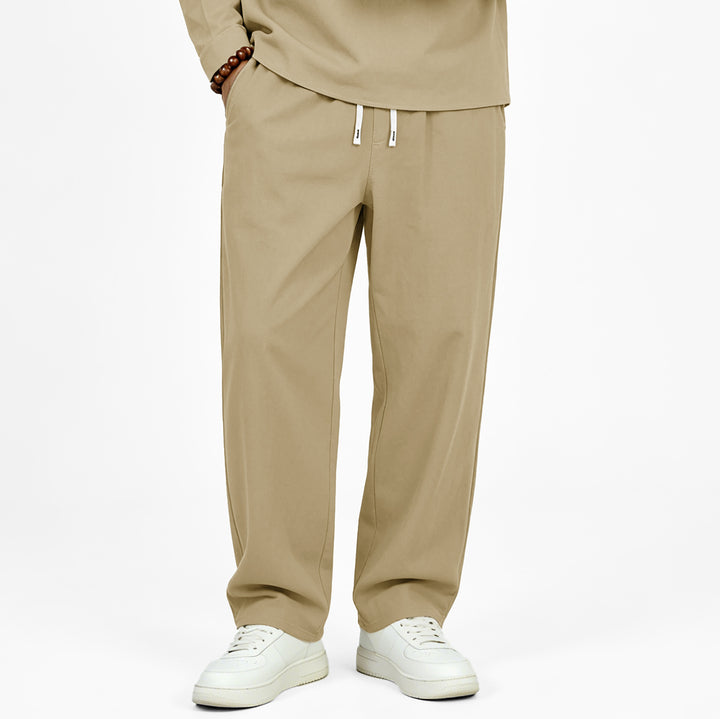 Men's Casual Jogging Pants with Drawstring and Straight Cut Mune Fashion