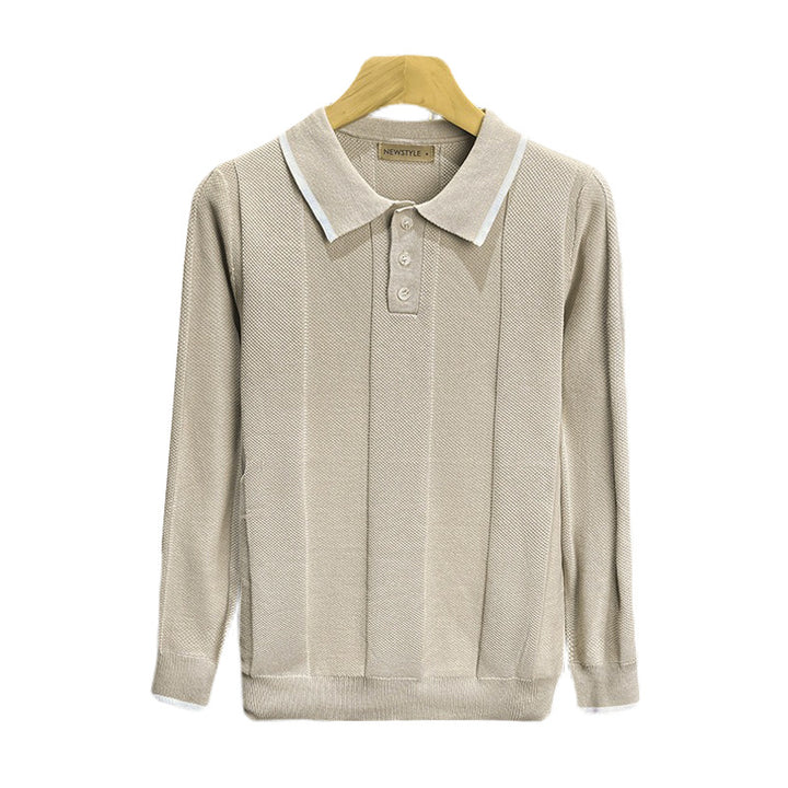 Men's trendy long-sleeve polo Mune Fashion