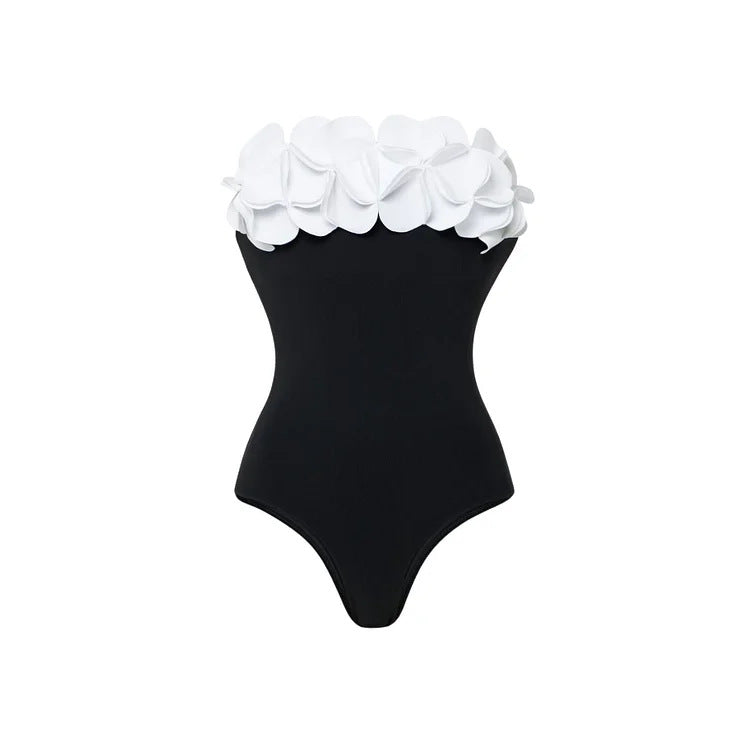 Women's swimsuit with floral top and elegant maxi skirt Mune Fashion