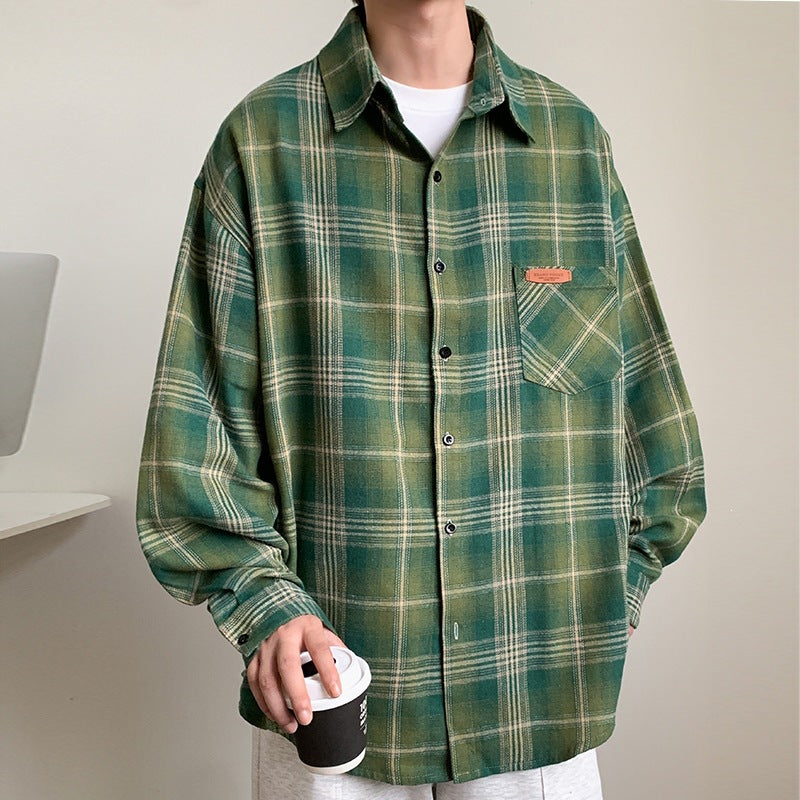 Men's Checked Flannel Shirt Mune Fashion