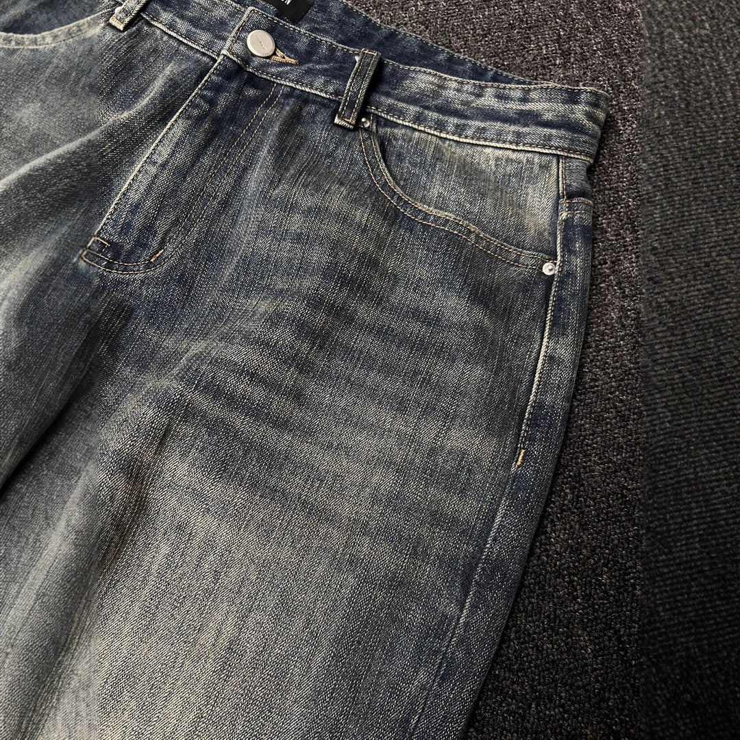 Men's Classic Denim Jeans in Vintage Style Mune Fashion