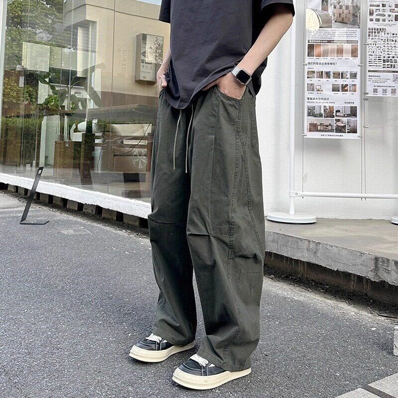 Men's Comfortable Cargo Pants with Wide Legs Mune Fashion