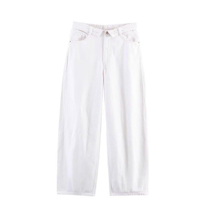 Women's high-waisted vintage jeans with destroyed effects Mune Fashion