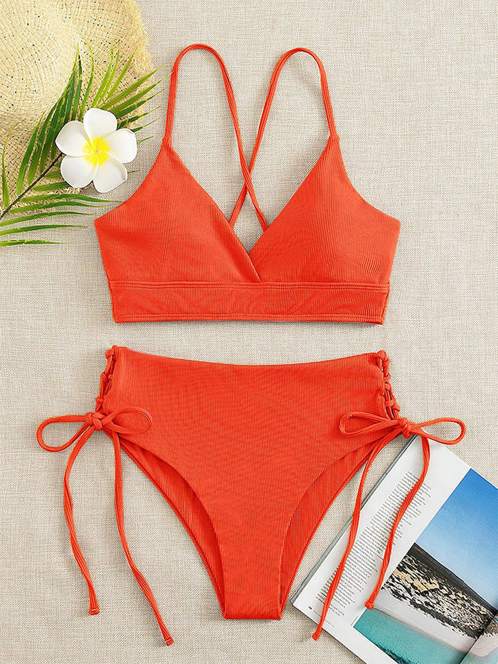 Women's bikini set with refined lacing detail Mune Fashion