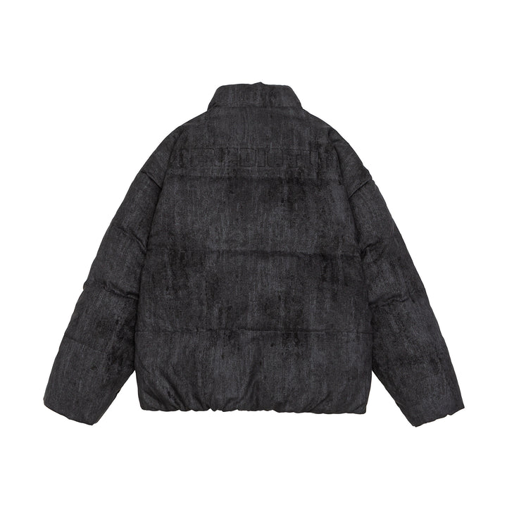 Men's Oversize Quilted Thermal Puffer Jacket with High Stand Collar Mune Fashion