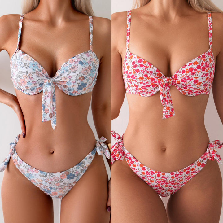 Ladies Push-Up Bikini with playful bow tie Mune Fashion