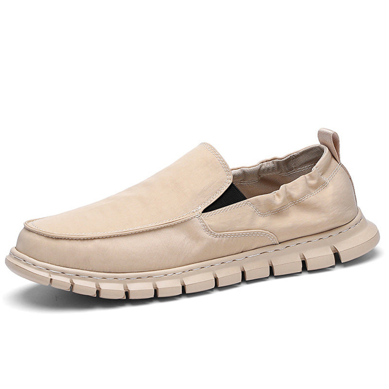 Men's loafer-style slip-on sneaker with elastic entry and segmented comfort sole Mune Fashion