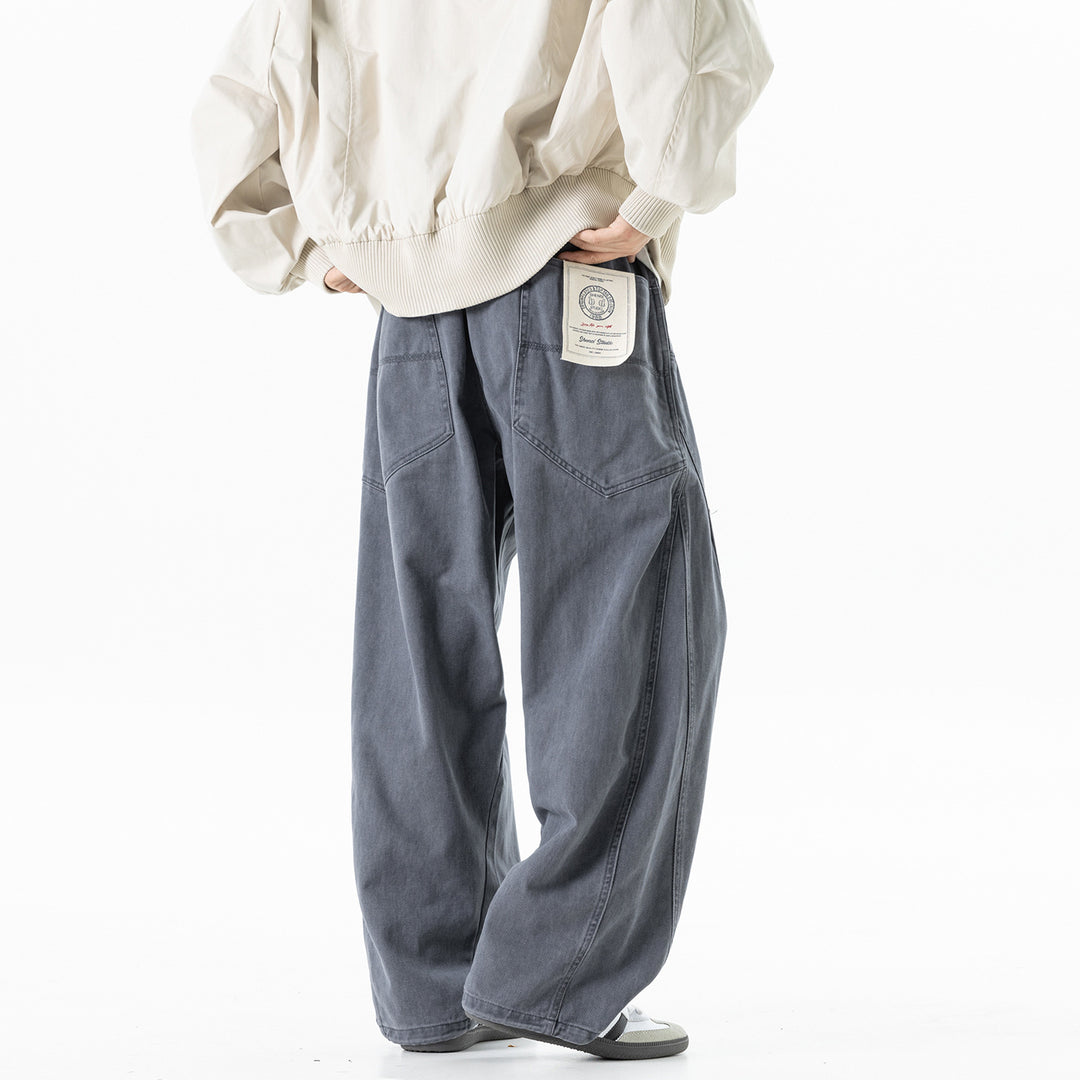 Men's loosely cut cargo pants with drawstring and adjustable leg cuffs Mune Fashion