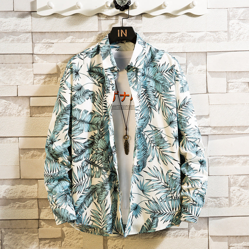 Men's patterned casual shirt with Kent collar, full button placket and lightweight cotton blend Mune Fashion