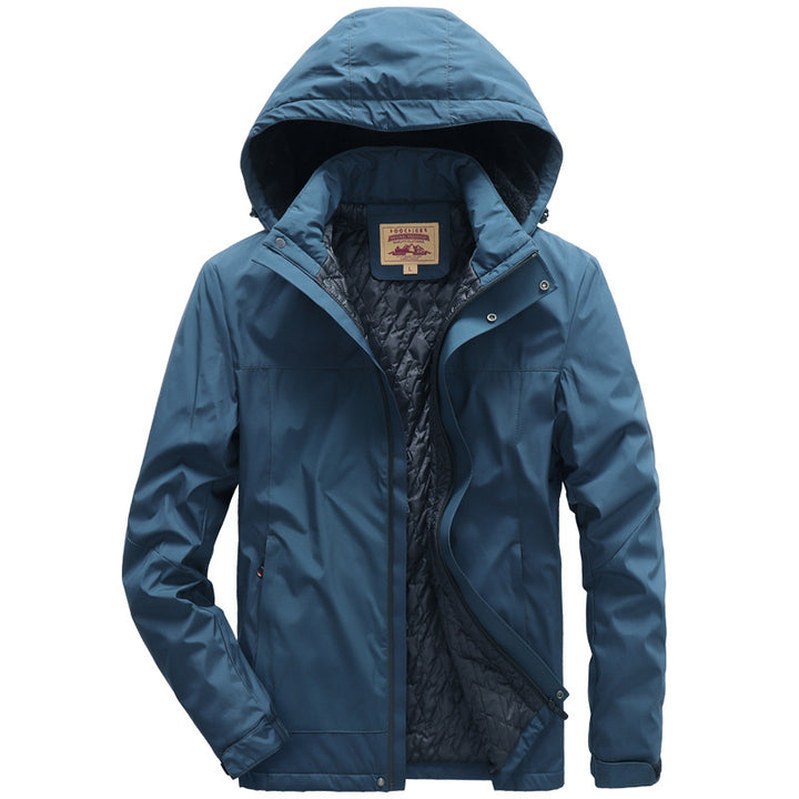 Men's water-repellent padded thermal jacket with adjustable hood and windproof membrane Mune Fashion