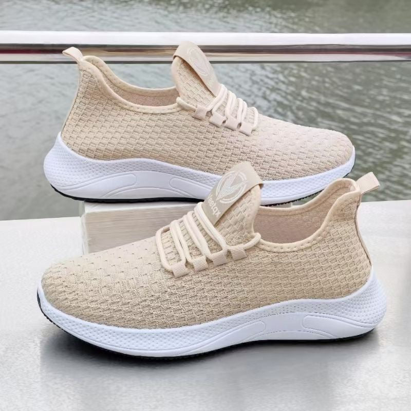 Women Breathable Comfort Sneakers with Elastic Upper Mune Fashion
