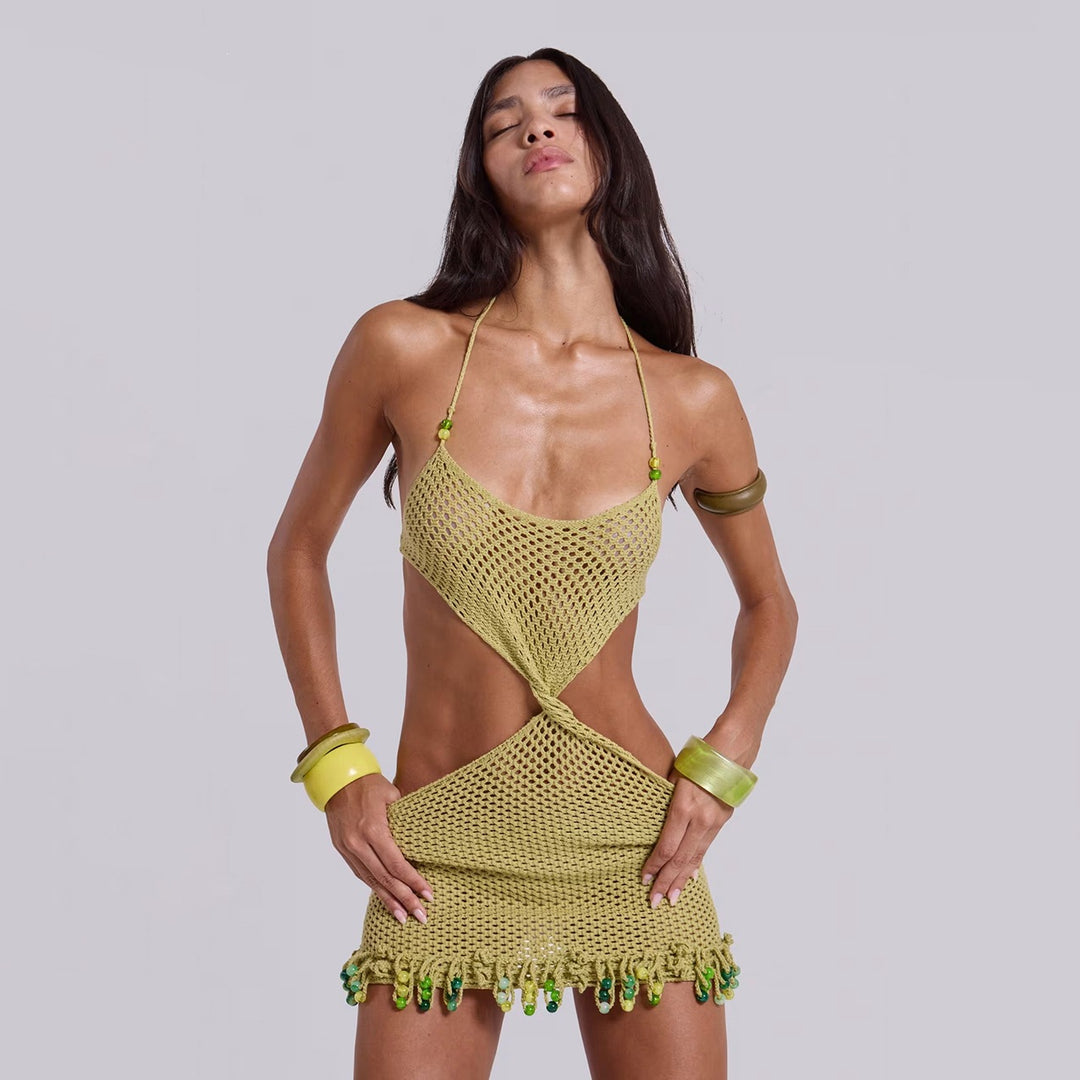 Women's trendy crocheted beach cover-up Mune Fashion