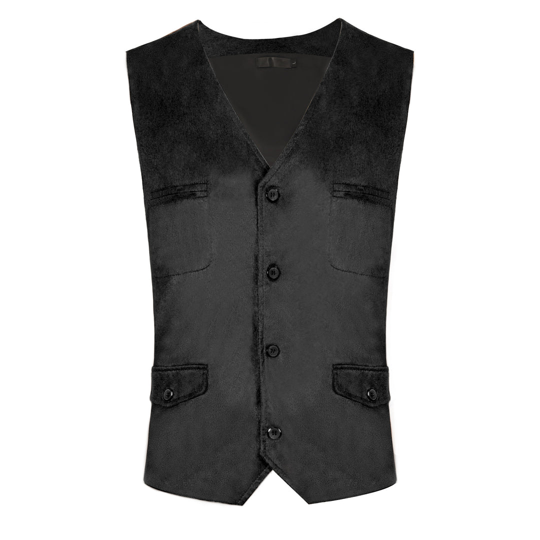 Men's sleeveless vintage linen shirt with chest lacing and stand-up collar Mune Fashion