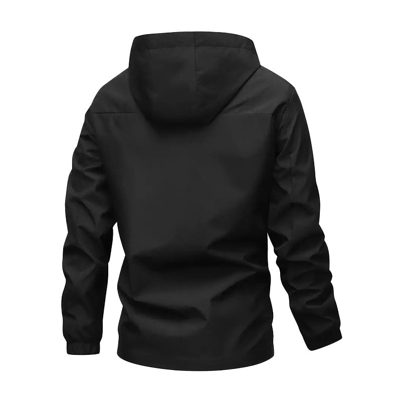Men's windbreaker jacket with high collar and practical pockets Mune Fashion