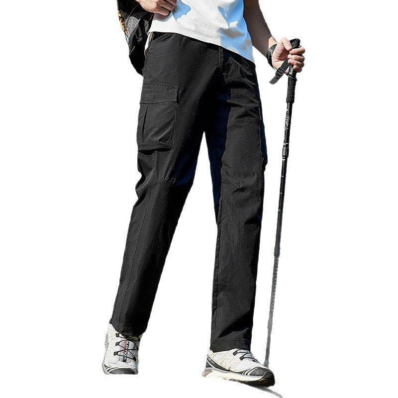 Men's Lightweight Trekking Cargo Pants with Stretch, Pre-formed Knees, and Multiple Pockets Mune Fashion