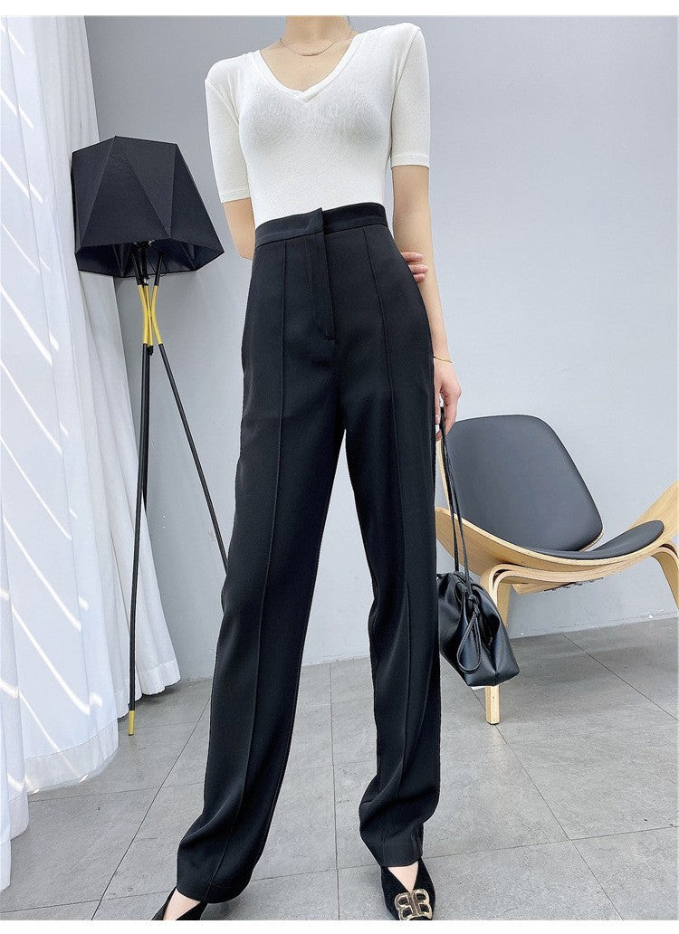 Women's Elegant and Chic High-Waisted Trousers Drune