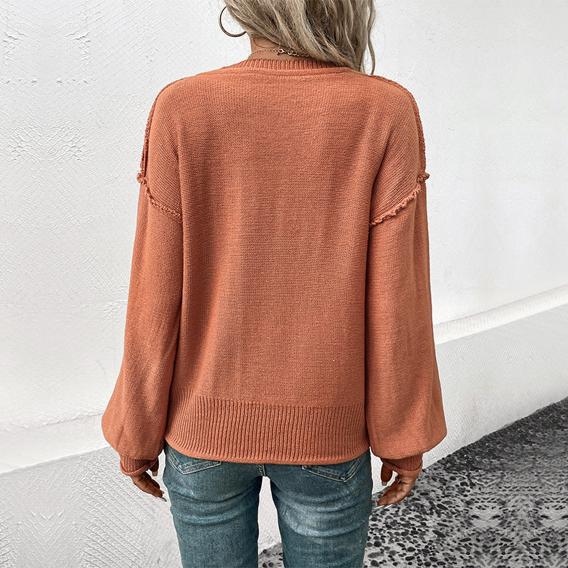 Women's Fashionable Sweater with Wide Sleeves Mune Fashion