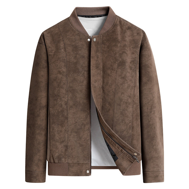 Men's Fashionable Softshell Jacket with High Collar Mune Fashion