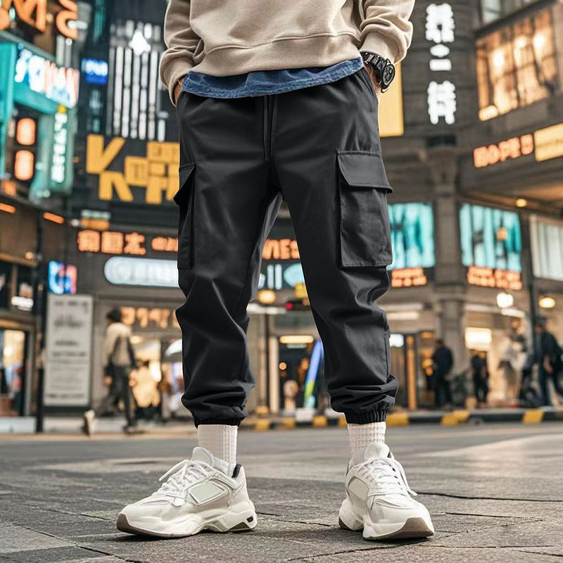 Men's urban utility joggers with multiple pockets and tapered leg Mune Fashion