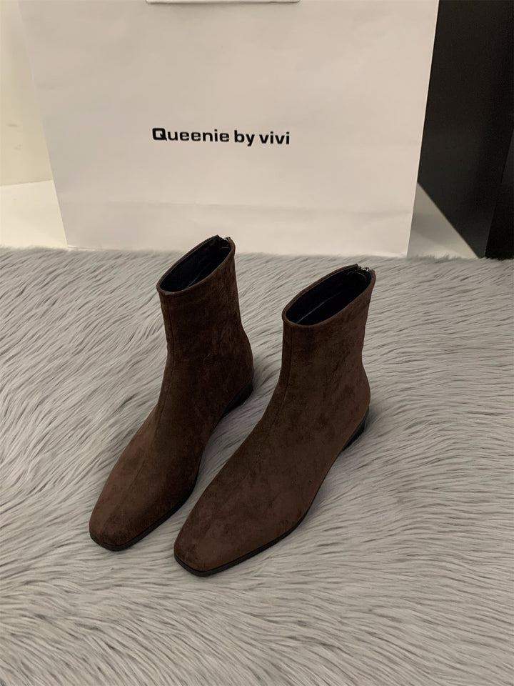 Women Elegant Ankle Boots made of Synthetic Leather Mune Fashion
