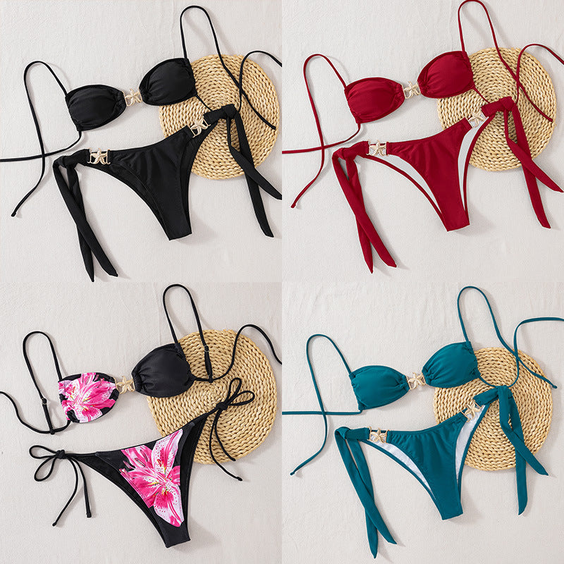 Women's Push-Up Bikini with glamorous gold detail Mune Fashion